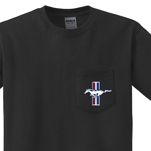 Mens Pocket T-shirt - Ford Mustang Tee