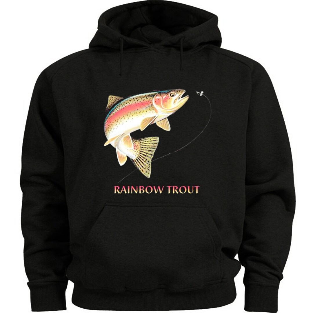 Rainbow Trout Sweatshirt Hoodie Fishing Shirt - Etsy