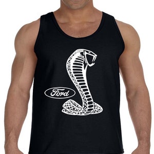 Ford Mustang Cobra Tank Top Sleeveless Muscle Tee Shirt
