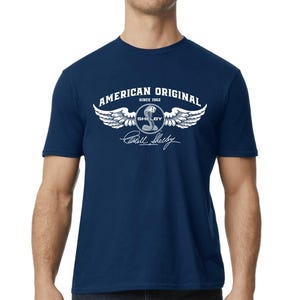 Shelby Cobra Navy Blue Graphic Design T-Shirt Ford Shelby Lover MOPA  Car Lover Shelby Fan Novelty Shelby Design Car Logo Shelby