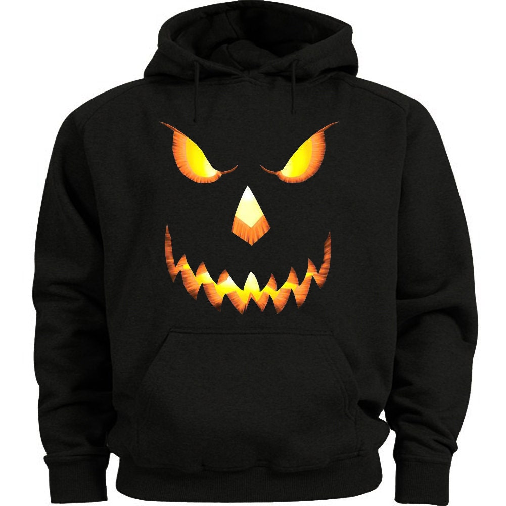 orange jack o lantern hoodie