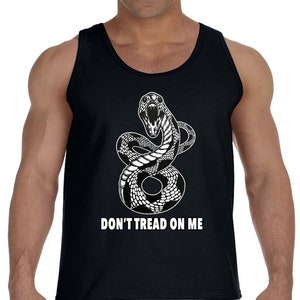 Rattle Snake T-shirt Mens Tank Top Sleeveless Muscle Tee