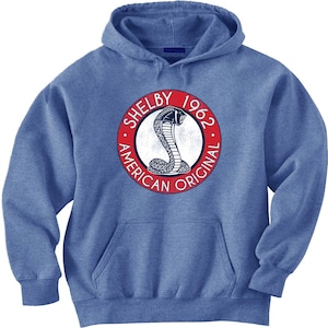 Ford Shelby Original Cobra Hoodie Jumper Hooded Sweatshirt Graphic Design Apparel Car Lover Gift for Him Fathers Day  Ford Shelby Gift