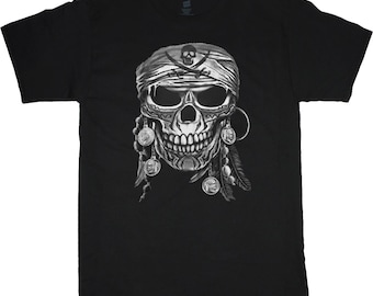 Tee-shirt Skull Pirate Mens Graphic
