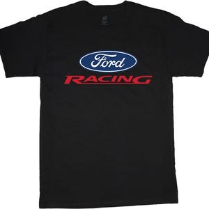Ford Racing Classic Logo Color Design Tshirt , Car Lover ,Car Racing , Ford T shirt , Mopar Shirt