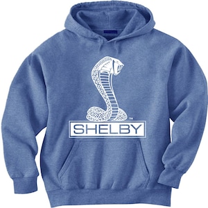 Ford Shelby Cobra Hoodie Jumper Hooded Sweatshirt Graphic Design Apparel Car Lover Gift for Him Fathers Day Proud Ford Shelby Owner Gift