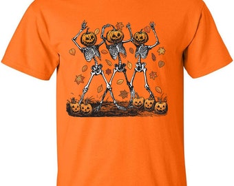 Tanzen-Skelett-T-Shirt Herren Halloween-Kostüm Lustiges T-Shirt