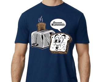 Burnt Toast T-Shirt - Funny Breakfast Lover Gift for Him or Her | Unisex Graphic Tee for Toast Fans, Food Humor Enthusiasts & Foodies