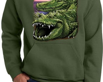 Alligator grafisch ontwerp Florida Southern States Design hoodie trui sweatshirt Unisex