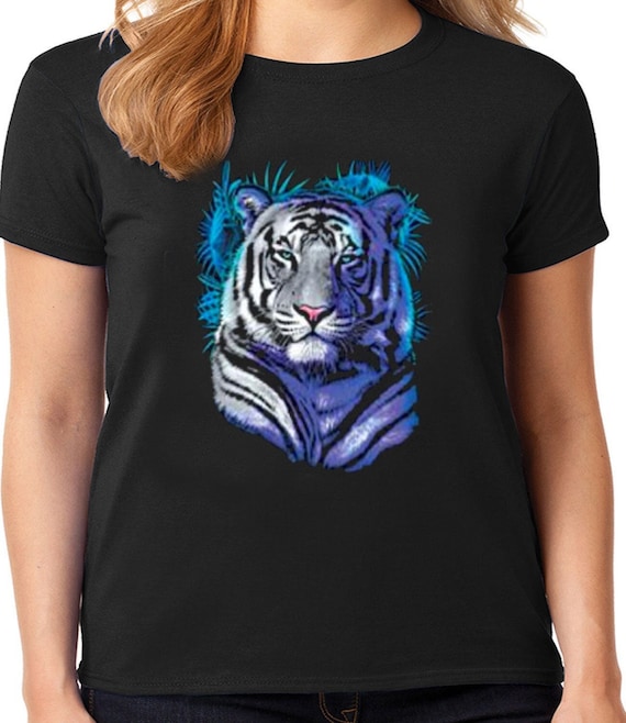 Camiseta de mujer Camiseta blanca de tigre de Bengala para mujer