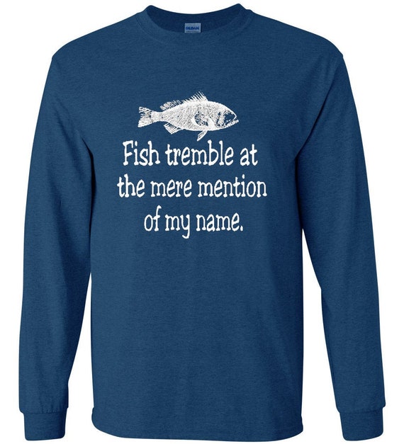 Mens Gifts Funny Bass Fishing Shirt Long Sleeve -  Canada