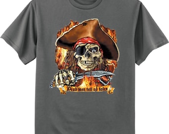 Pirate shirt funny saying skull decal tee