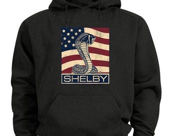 Sweat à Capuche Shelby Mustang Cobra Sous Licence Ford - Taille S à 5XL - Neuf Sans étiquettes - Unisexe