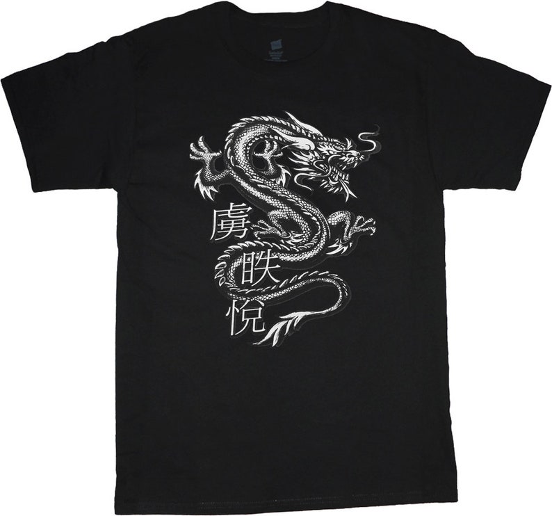 Mens Graphic Tee Dragon T-shirt - Etsy