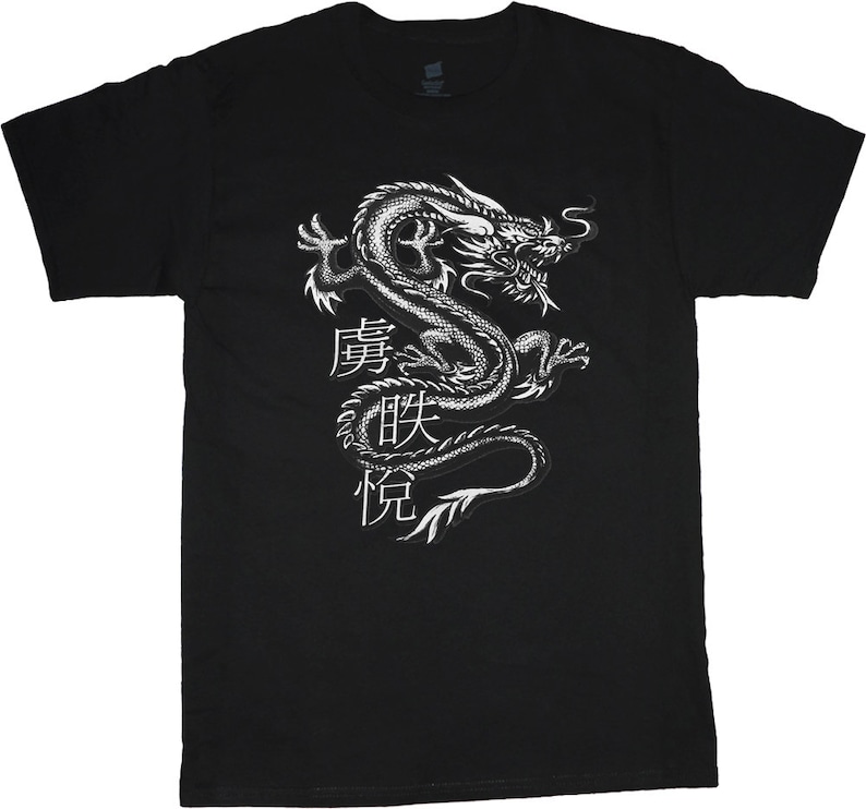 Mens Graphic Tee Dragon Tshirt Etsy