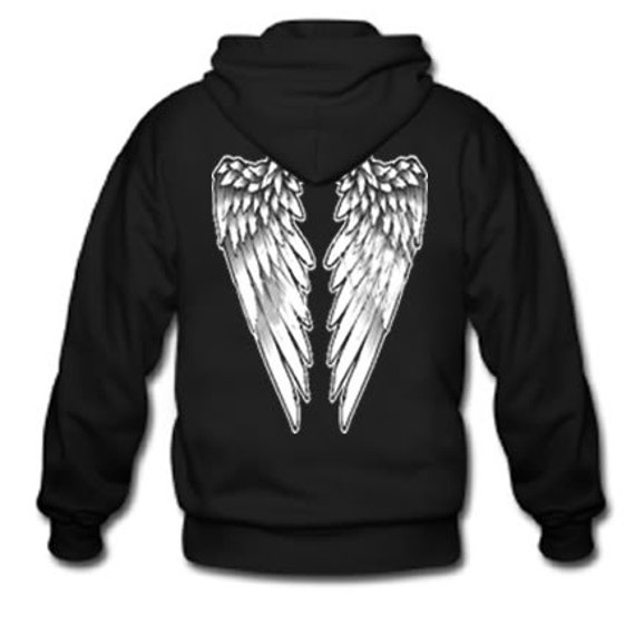 sweatshirt with wings on back