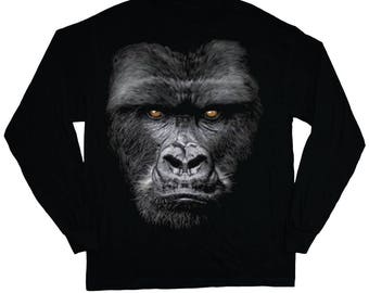 Gorilla Shirt Long Sleeve Tee for Men