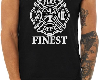 Boston Firefighter Sleeveless Shirt , Proud Firefighter Shirt , Firefighter Gift , Proud Boston Shirt , Firefighter Rescue Shirt , Gift