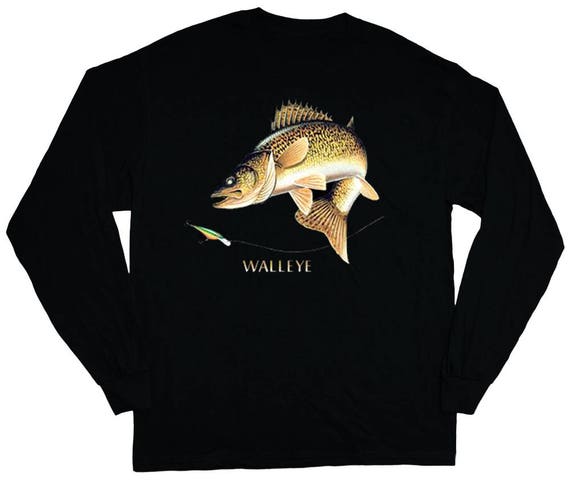 Walleye Fishing Shirt Long Sleeve Tee -  Canada