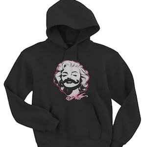 Hoodie / Marilyn Monroe Moustache