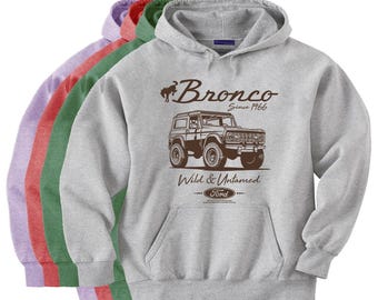 Ford Bronco Hoodie Sweatshirt Bronco Accessories Mens Gifts