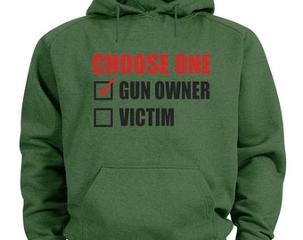 Victim / Gun Owner 2nd Amendment Gifts Hoodie Sweatshirt for Men