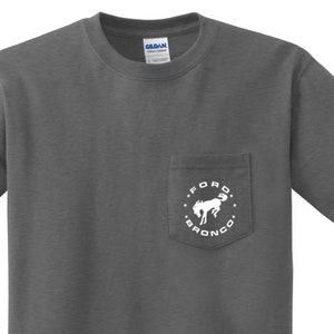 Mens Pocket Tee Shirt - Ford Bronco