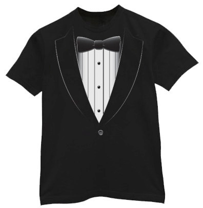 Tuxedo Tshirt Etsy