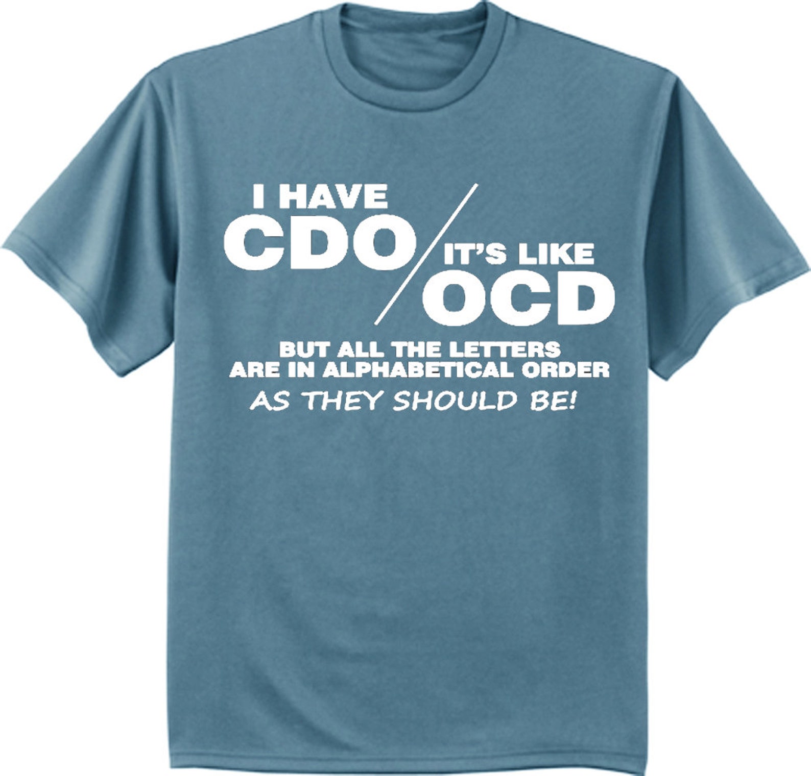 Funny OCD Saying Tshirt Men's Graphic Tee Etsy