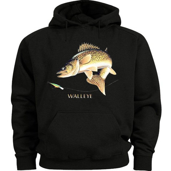 Walleye Sweatshirt Hoodie Fishing Shirt -  Israel