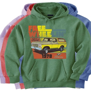 Ford Bronco Hoodie Hooded Sweat Shirt Bronco Accessories Gifts