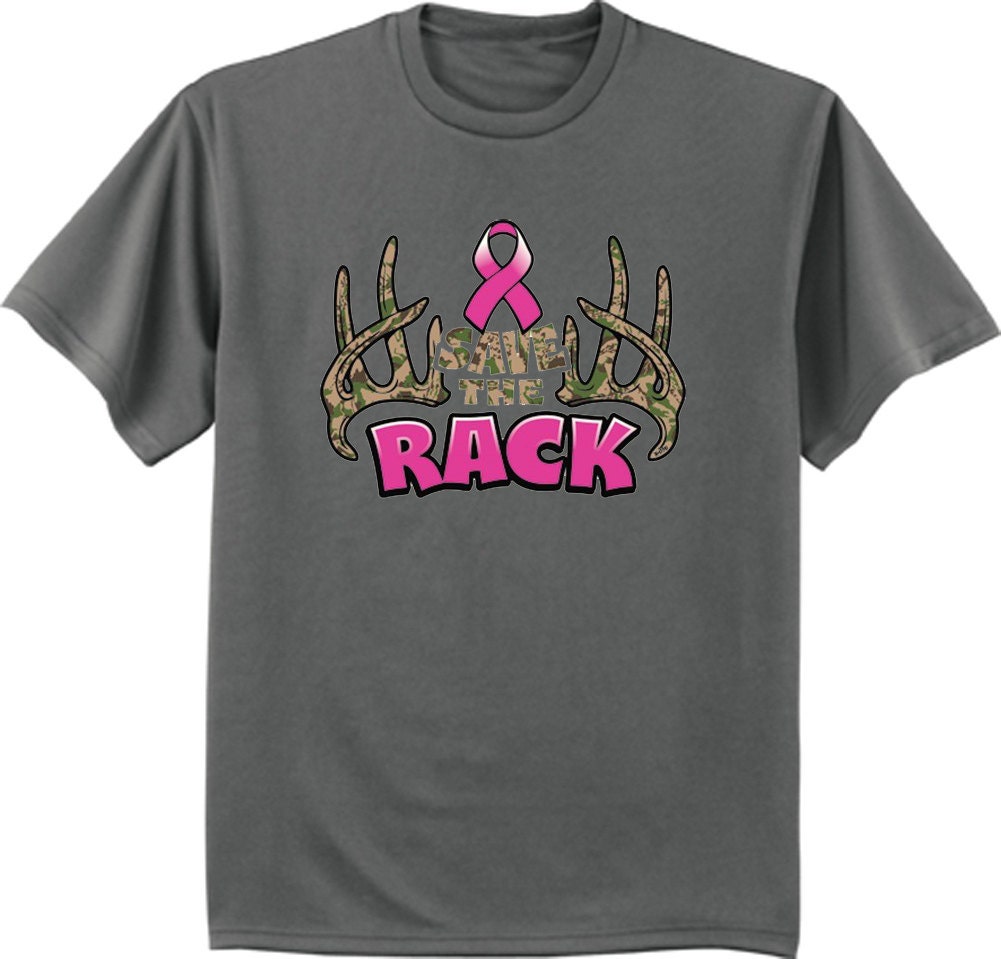 Men's T-shirt / Save the Rack Breast Cancer Awareness Shirt - Etsy
