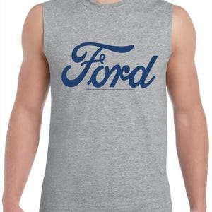 Ford Motor Detroit Mi,  Sleeveless Shirt , Ford  Logo T-Shirt, Ford , Ford Motor, Ford Motor Company, Ford Racing Shirt , Proud Ford Owner