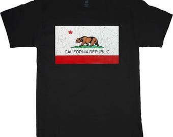 California shirt bear flag tee