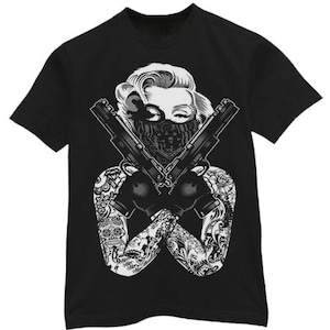 Mens T-shirt / Marilyn Monroe Gangsta Pose
