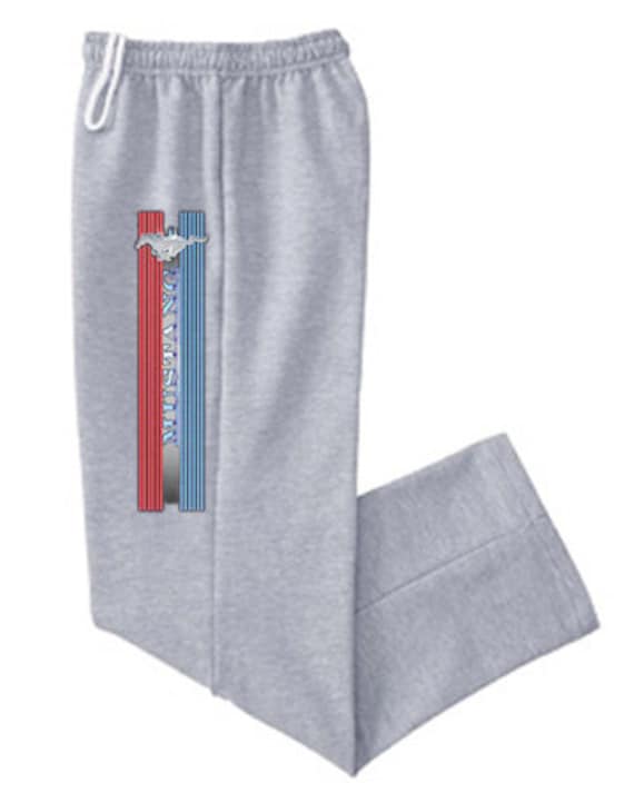 Mens Open Bottom Sweatpants / Ford Mustang Stripe -  Canada