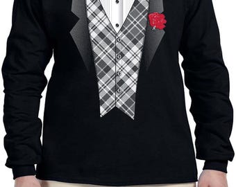 Camiseta de esmoquin para hombre, ideal para bodas, despedidas de soltero, novios, regalos de cumpleaños para hombres.