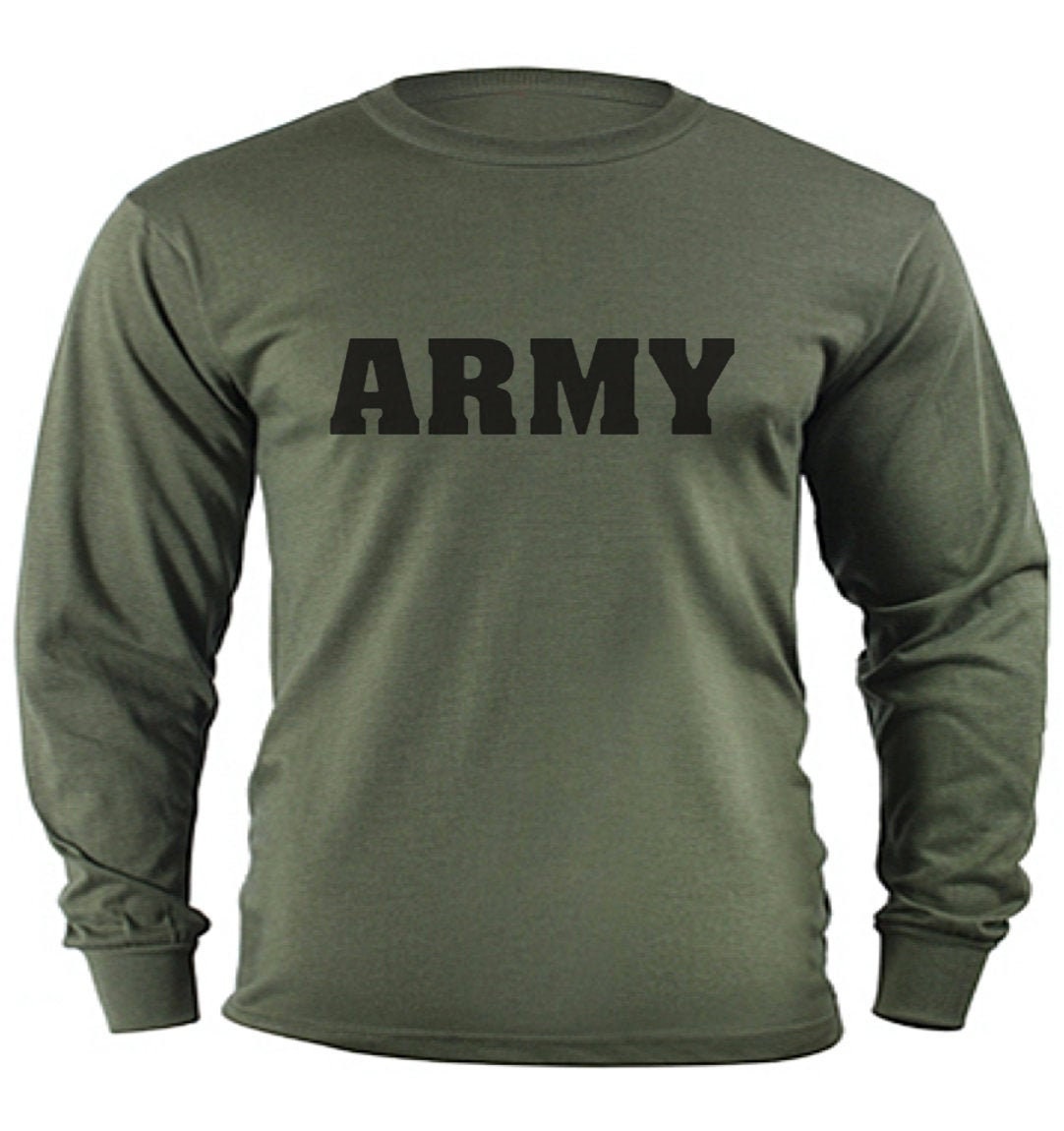 Army Shirt Long Sleeve Mens Gifts | Etsy