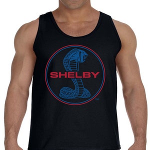 Shelby Ford Mustang T-shirt Mens Tank Top Sleeveless Muscle Tee