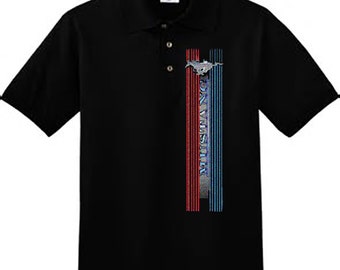 Camisa Ford Mustang para hombres polo camiseta ford mustang de la etiqueta