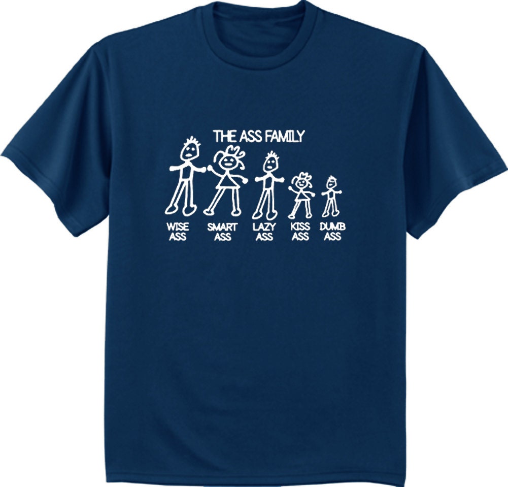 Lustigen SpruchShirts für Männer Arsch Familie Etsy