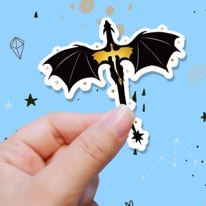 Fourth Wing Tairn and Andarna Dragon sticker - Romantasy - Bookish Sticker-  Kindle sticker - laptop sticker -water bottle sticker