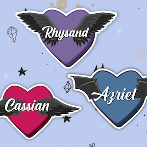 Bat Boy Stickers - Officially Licensed Sarah J Maas Merch - Romantasy Bookish Sticker - Rhysand - Cassian - Azriel