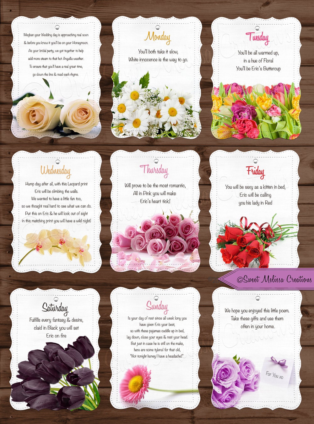 Panty Line Poem Bridal Shower Bachelorette Party 7 Days Etsy