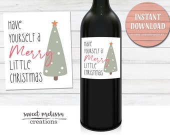 Have yourself a Merry Little Christmas  / Funny Christmas Gift Holiday Gift - INSTANT DOWNLOAD - Print at home - Sweet Melissa Creations