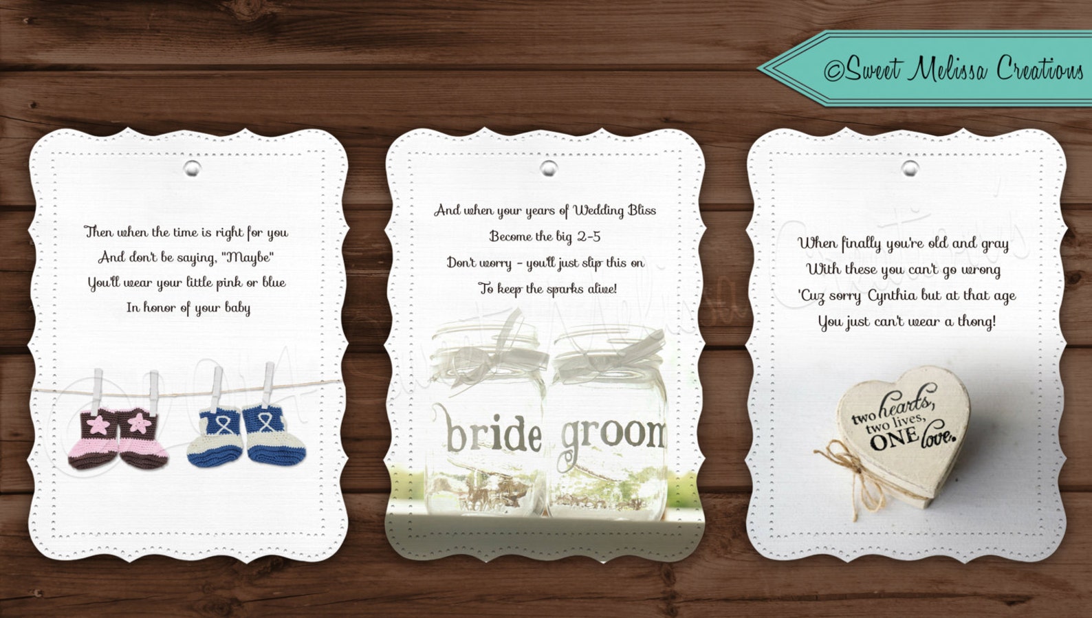 Rustic Lifelong Panty Line Poem Bridal Shower Bachelorette Etsy