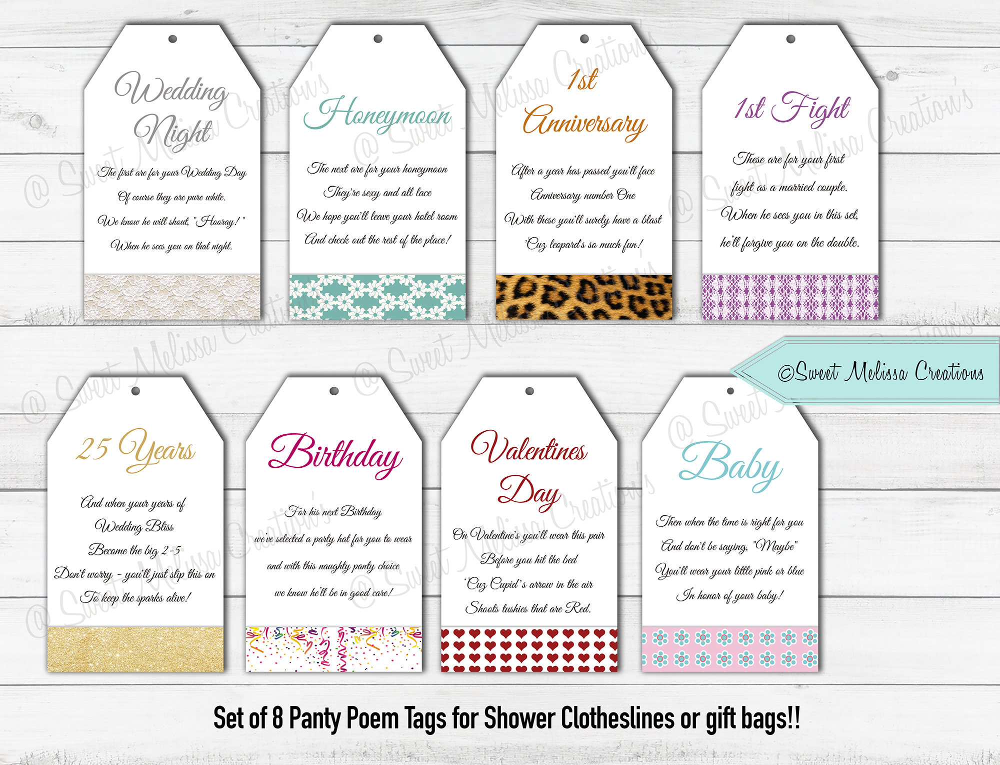 PRINTED Panty Line Poem Cards Printed and Shipped by Sweet Melissa Creations - Etsy printed-panty-line-poem-cards-printed-and-shipped-by-sweet-melissa-creations-etsy