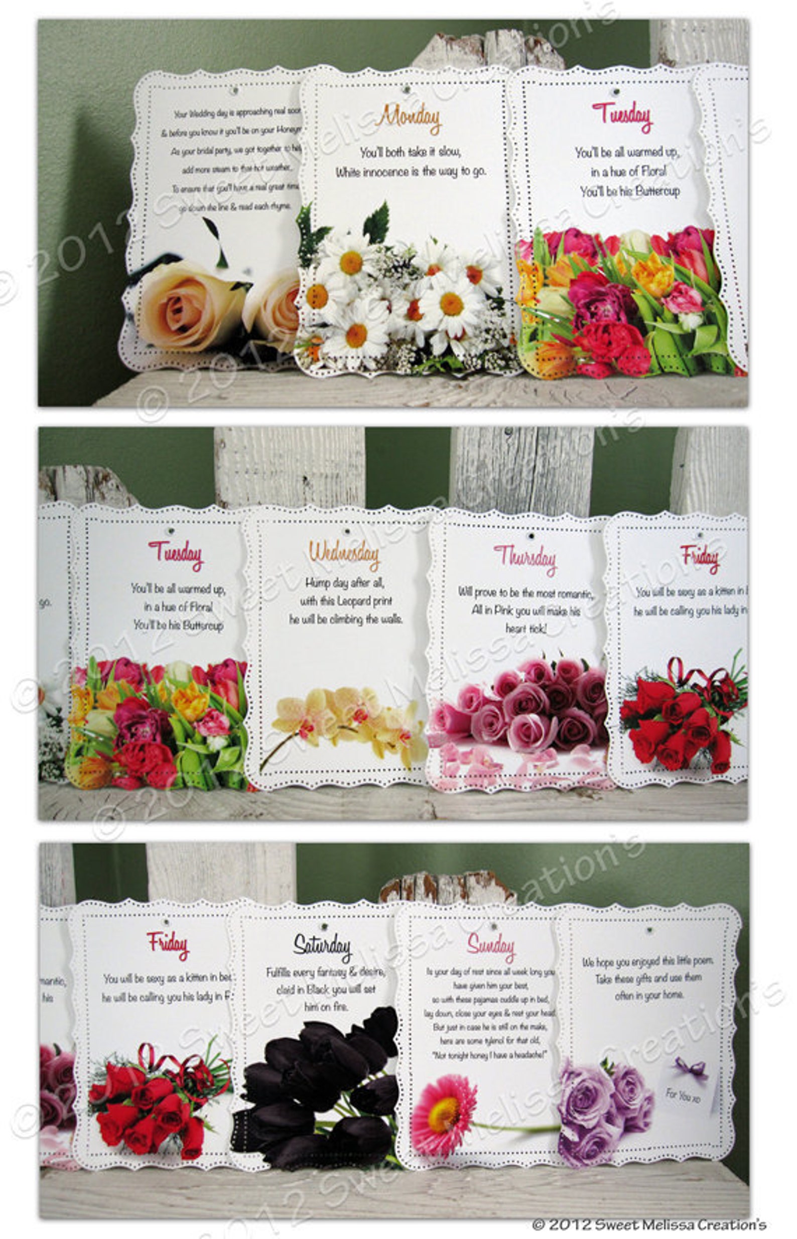 Panty Line Poem Bridal Shower Bachelorette Party 7 Days Etsy