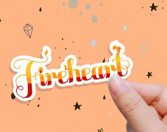 Fireheart Sticker - Officially Licensed Sarah J Maas Merch - Aelin Galathynius - Throne of Glass - Romantasy