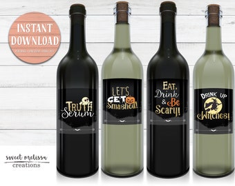 You’ve Been Boozed Wine Label, Halloween Wine Label, 4.75 X3.75 Labels ...